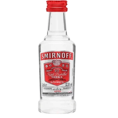 Smirnoff Red Label Vodka 50ml Miniature 37.5% ABV