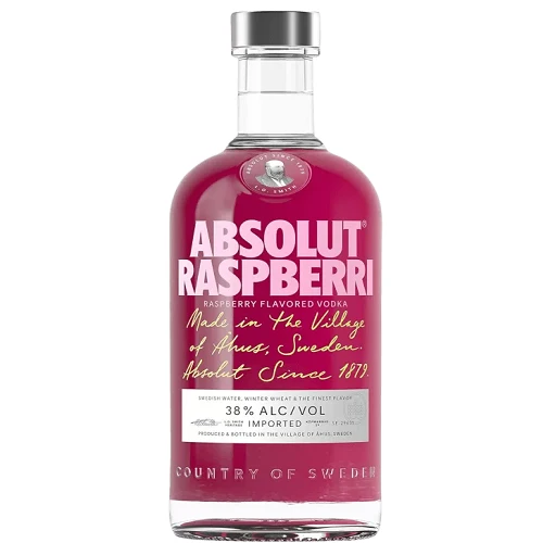 Absolut Raspberri Flavoured Vodka 700ml 38% ABV