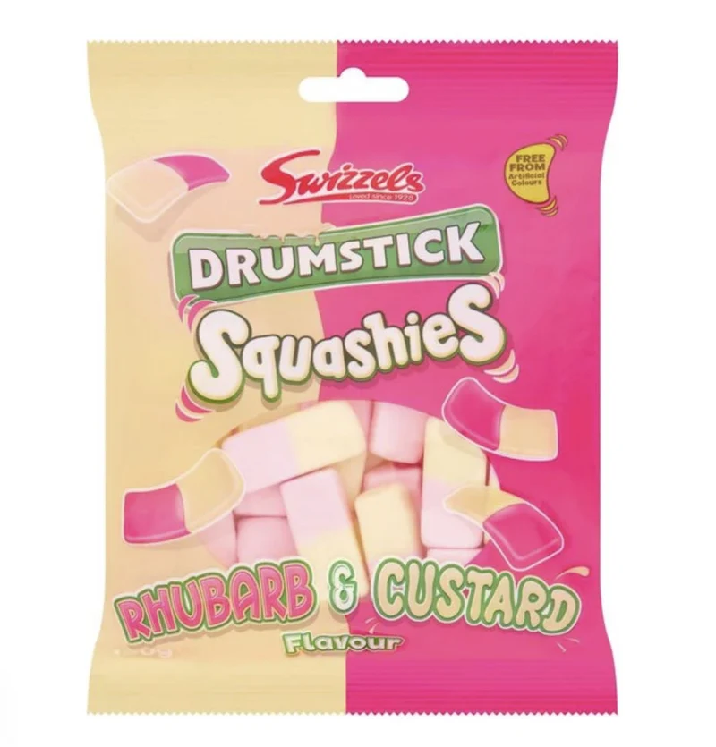 Swizzels Squashies Rhubarb and Custard 120g