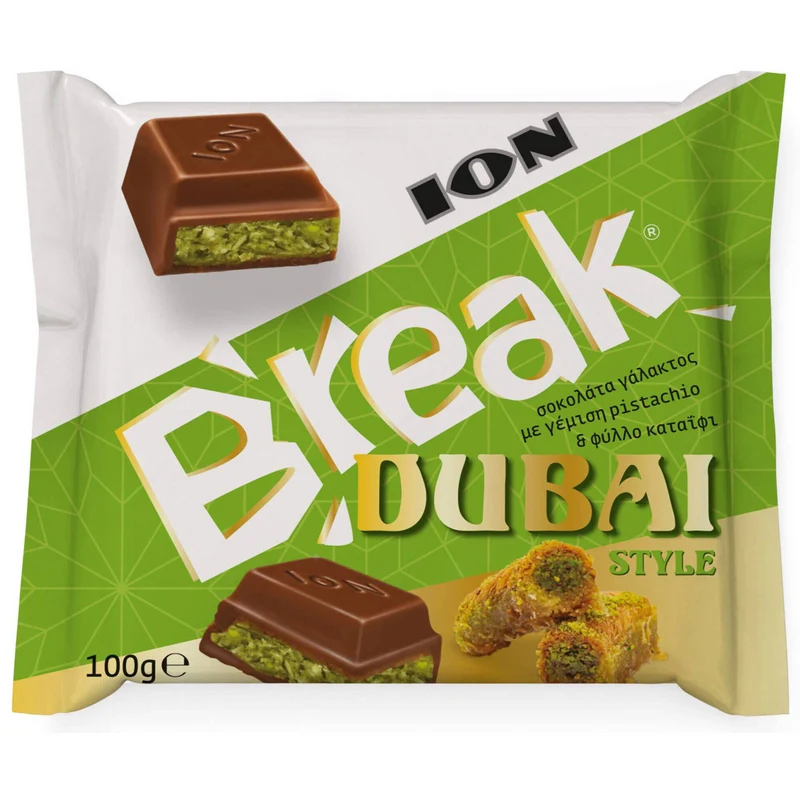 ION Break Dubai Style Milk Chocolate 100g
