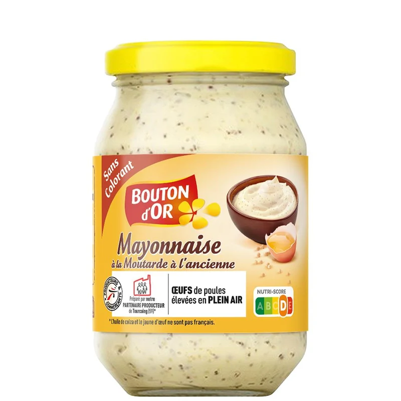 Bouton d'Or Mayonnaise with Wholegrain Mustard 235g