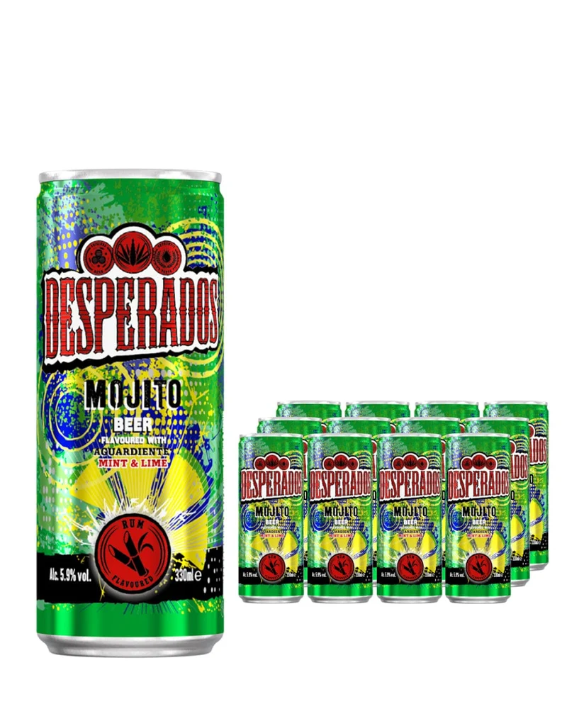 Desperados Mojito Can Mint & Lime Beer Multipack, 12 x 330 ml