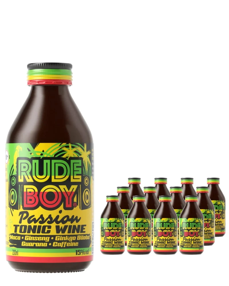 Rude Boy Passion Tonic Wine Multipack, 12 x 200 ml