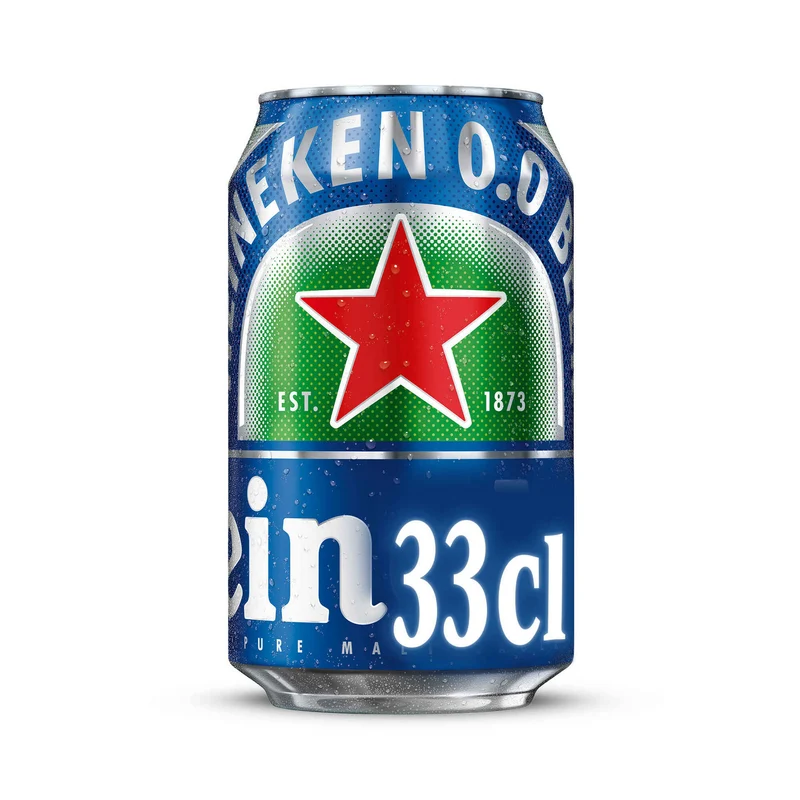 Heineken 0.0 Alcohol Free Lager 330ml Can