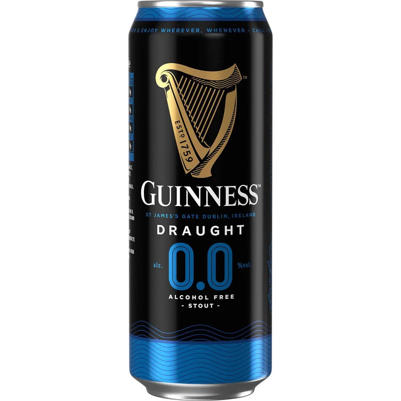 Guinness 0.0 Alcohol Free Stout 440ml Can