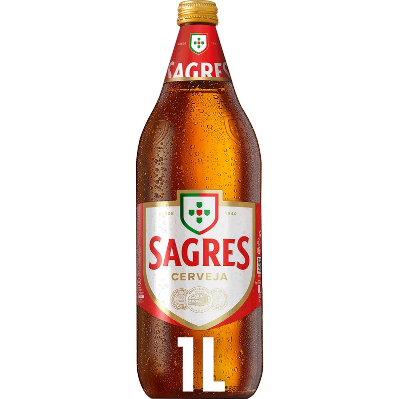 Sagres Lager 1L Bottle 5% ABV