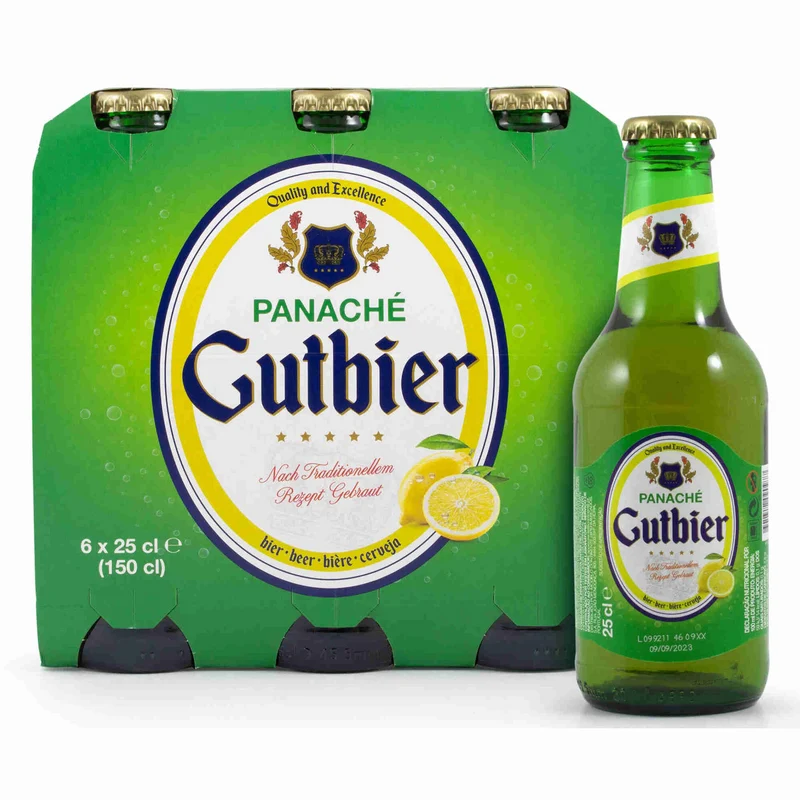 Gutbier Panaché Lemon 6 x 250ml Bottles