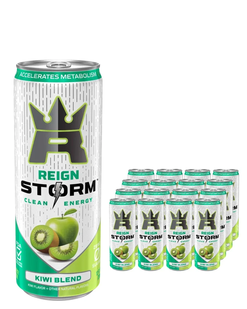 Reign Storm Kiwi Blend Clean Energy Drink Multipack, 12 x 355 ml