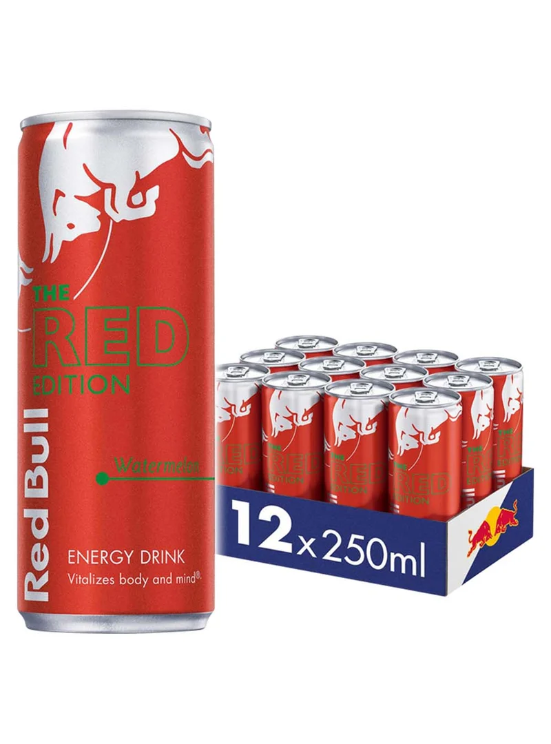 Red Bull The Red Edition - Watermelon Energy Drink Multipack, 12 x 250 ml