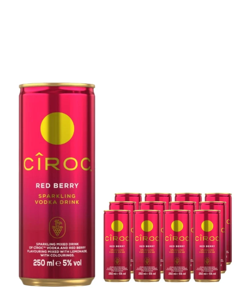 Ciroc Red Berry Premixed Cocktail Can Multipack, 12 x 250 ml