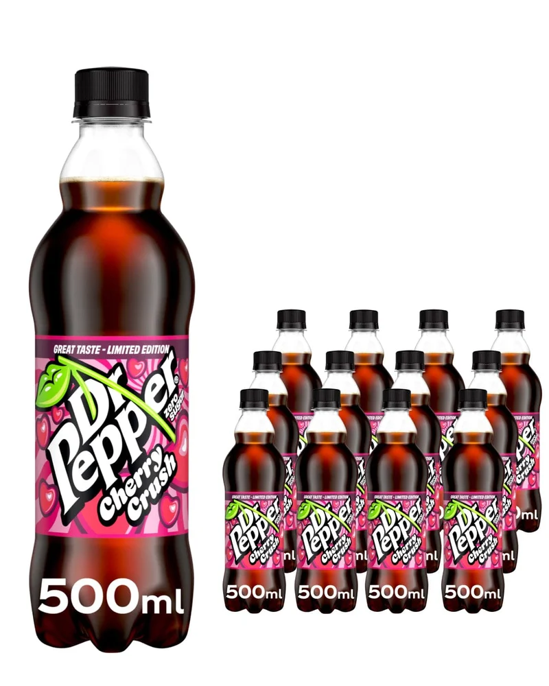 Dr Pepper Zero Cherry Crush Multipack, 12 x 500 ml