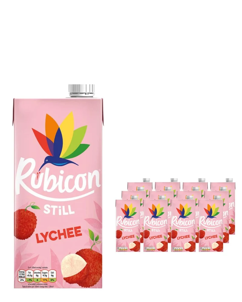 Rubicon Lychee Juice Drink Multipack, 12 x 1 L