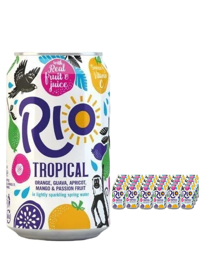 Rio Tropical Fruit Juice Drink Multipack, 24 x 330 ml
