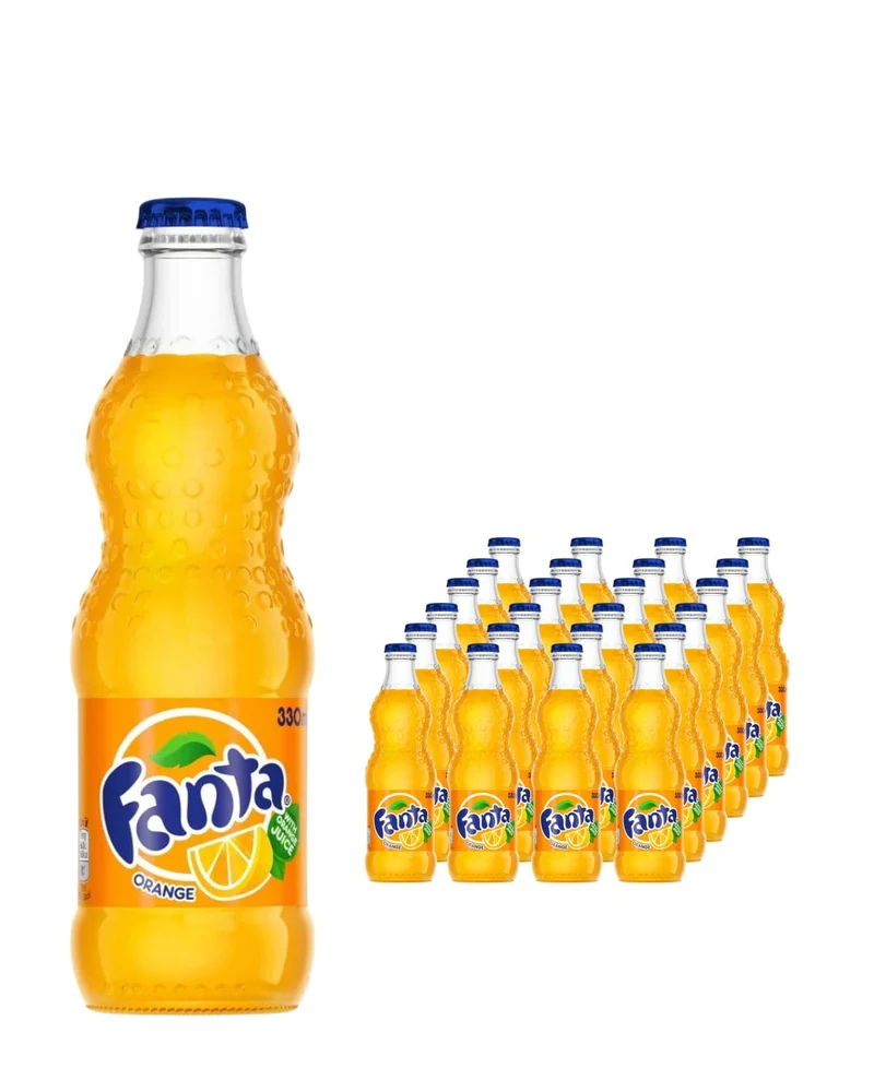 Fanta Orange Glass Bottles Multipack, 24 x 330 ml