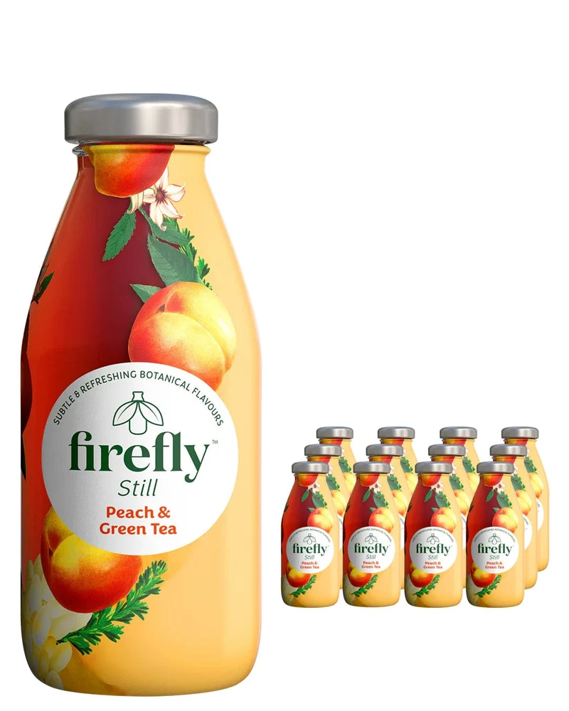 Firefly Drinks Peach & Green Tea Multipack, 12 x 330 ml