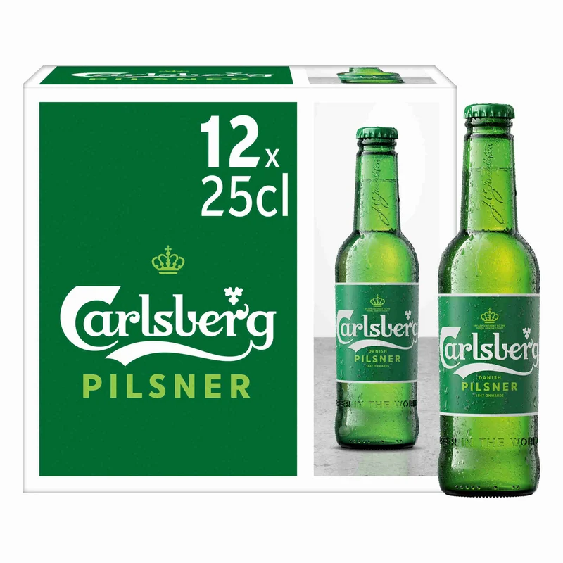 Carlsberg Pilsner 12 x 250ml Cans 5% ABV