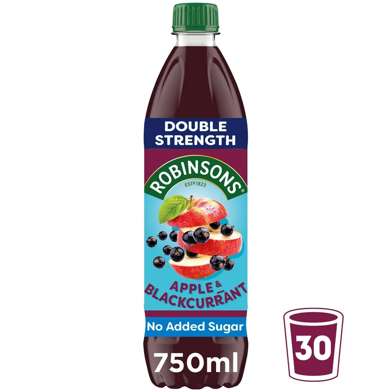 Robinsons Apple and Blackcurrant Squash 750ml