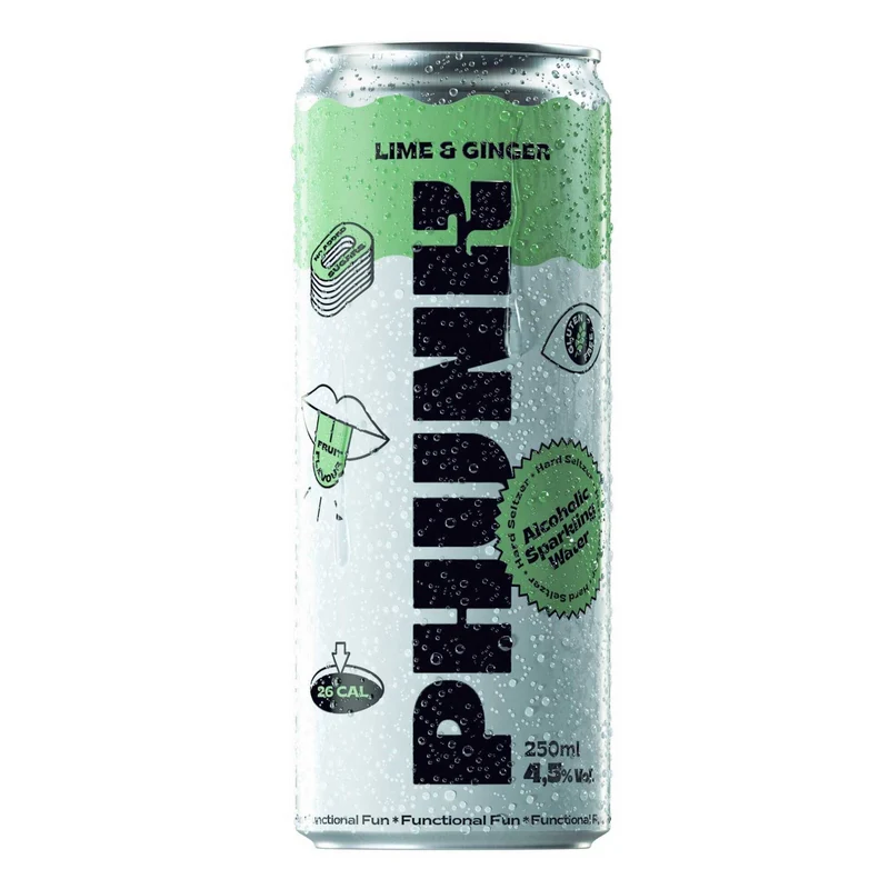 Phunk Lime & Ginger Hard Seltzer 250ml Can 4.5% ABV