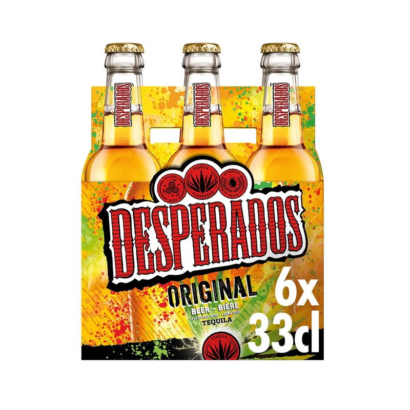 Desperados Tequila Flavoured Beer 6 x 330ml Bottles 5.9% ABV