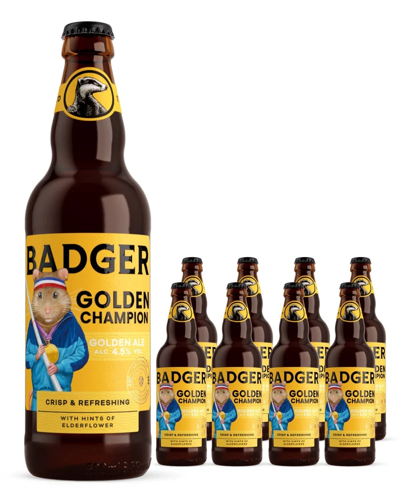 Badger Golden Champion Golden Ale Multipack, 8 x 500 ml