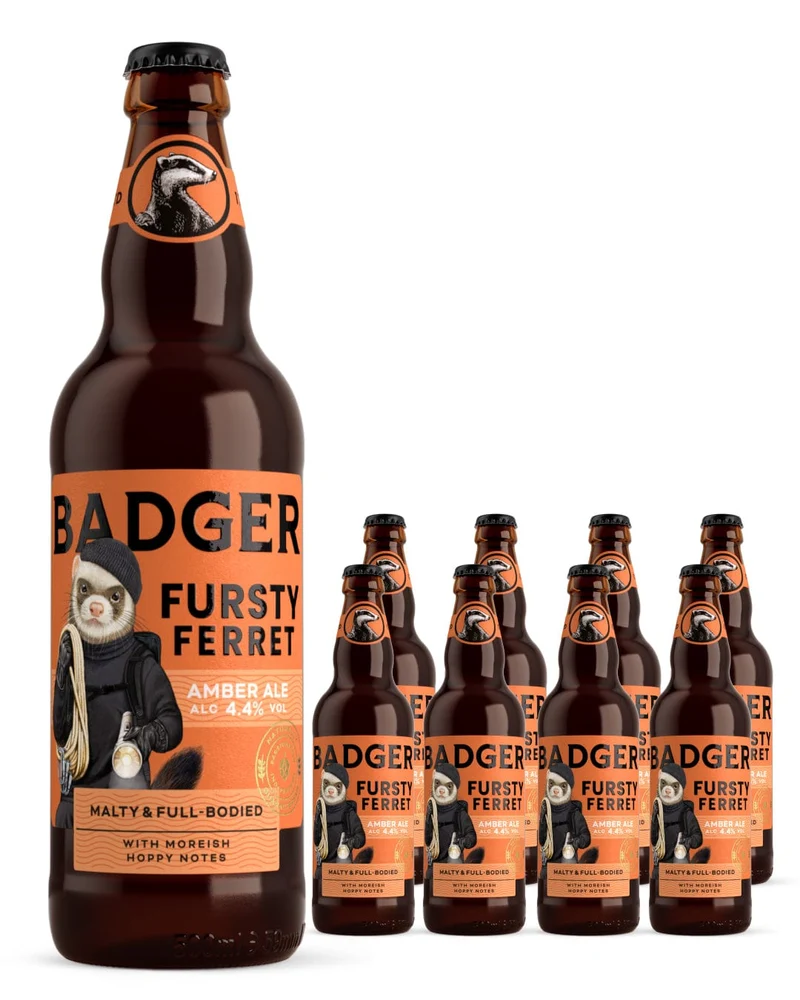 Badger Fursty Ferret Amber Ale Multipack, 8 x 500 ml