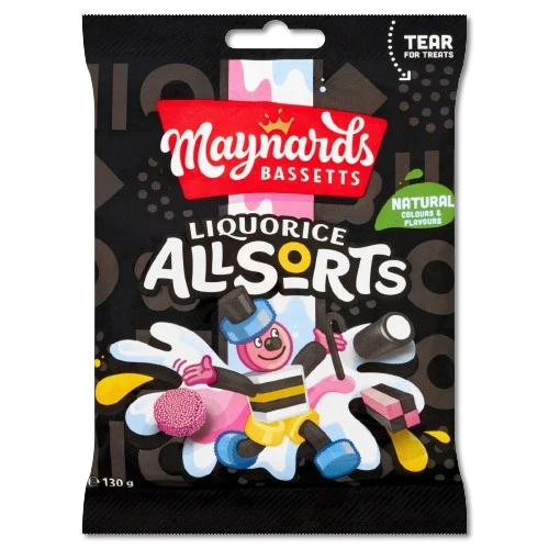 Maynards Bassetts Liquorice Allsorts 130g
