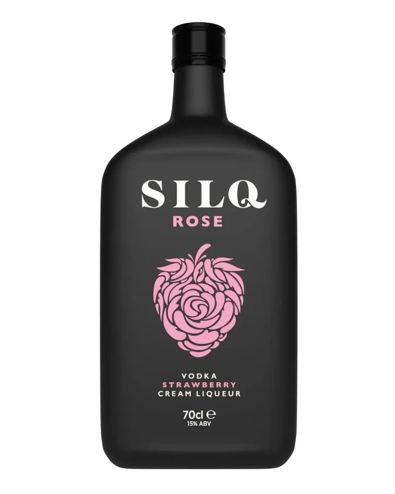 Silq Rose Strawberry Vodka Cream Liqueur, 70 cl