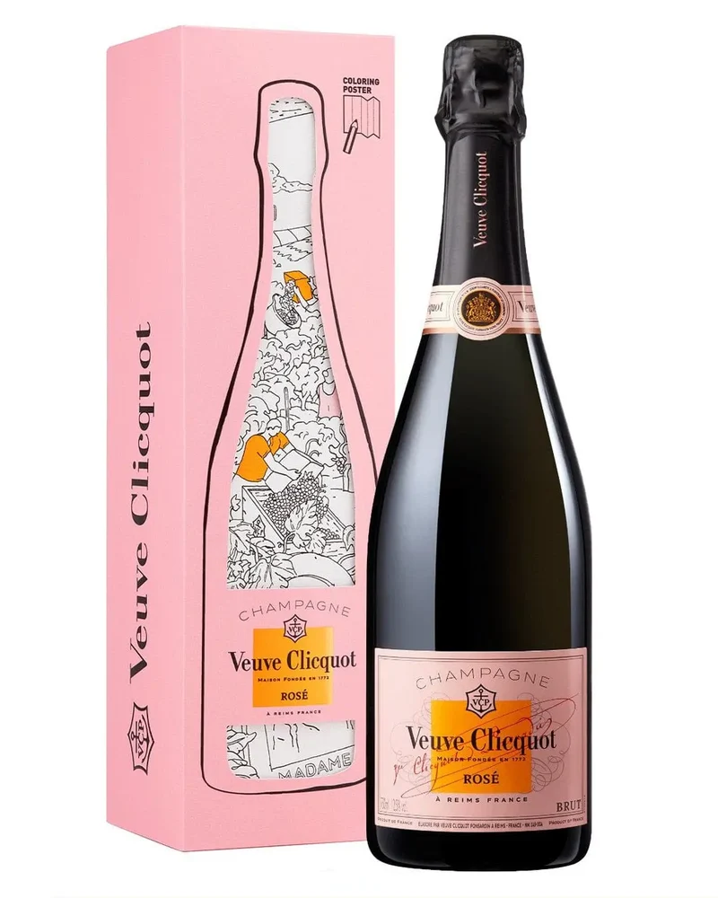 Veuve Clicquot Rosé Colouring Pack Limited Edition, 75 cl