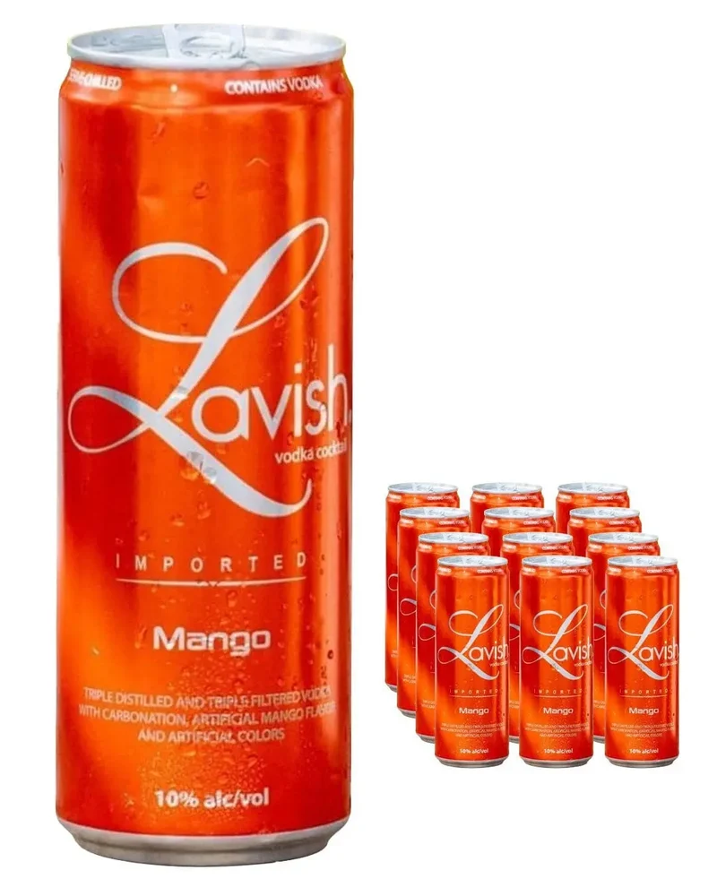 Lavish Mango Vodka Cocktail Can Multipack, 12 x 330 ml