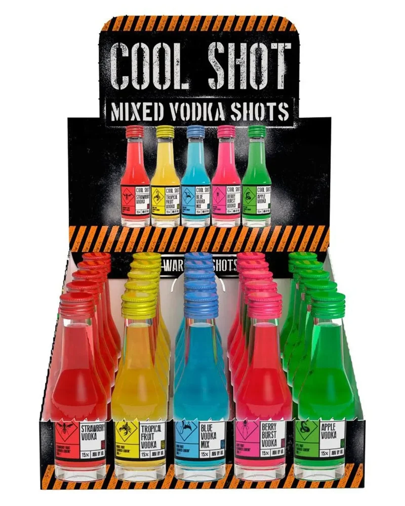 Cool Shot Mixed Vodka Shots, 25 x 20 ml
