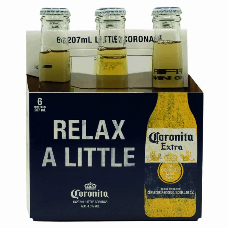 Corona Coronita Extra Lager 6 x 210ml Bottles 4.5% ABV