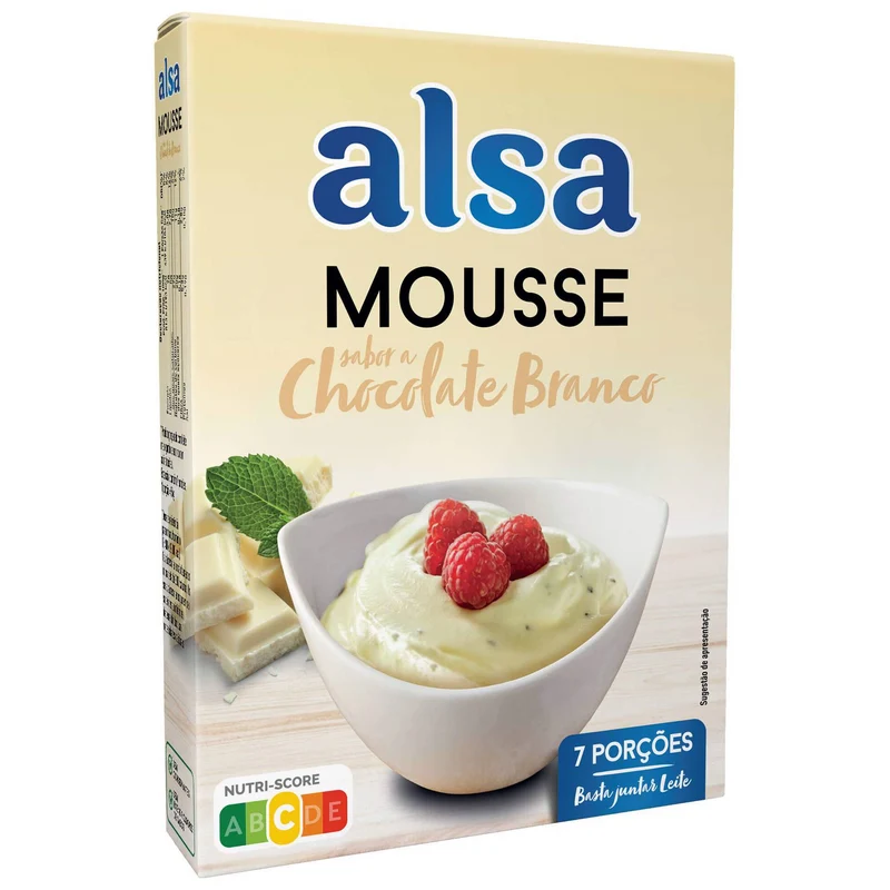 Alsa White Chocolate Mousse Mix with Chocolate Chips 133g