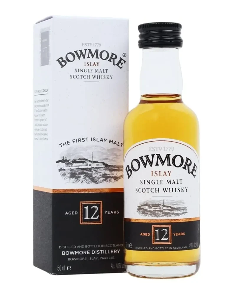 Bowmore 12 Year Old Whisky Miniatue, 5 cl
