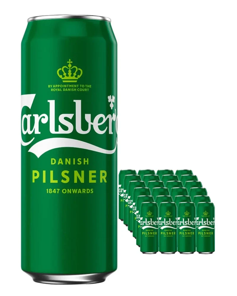 Carlsberg Danish Pilsner Multipack, 24 x 500 ml