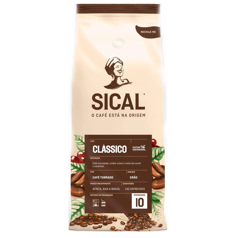 Sical 5 Estrelas Clássico Coffee Beans 1kg