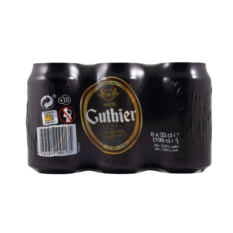 Gutbier Preta Dark Beer 6 x 330ml Bottles 5% ABV