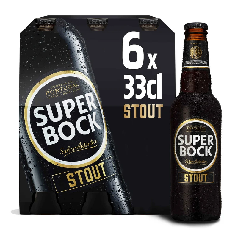 Super Bock Stout 6 x 330ml Bottles 5% ABV