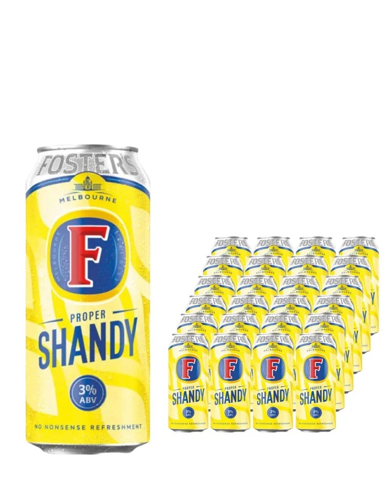 Fosters Proper Shandy Lager Beer Multipack, 24 x 440 ml