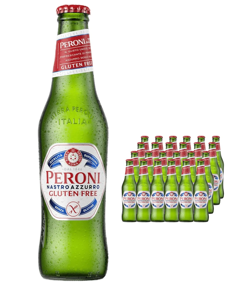 Peroni Nastro Azzurro Gluten Free Beer Multipack, 24 x 330 ml