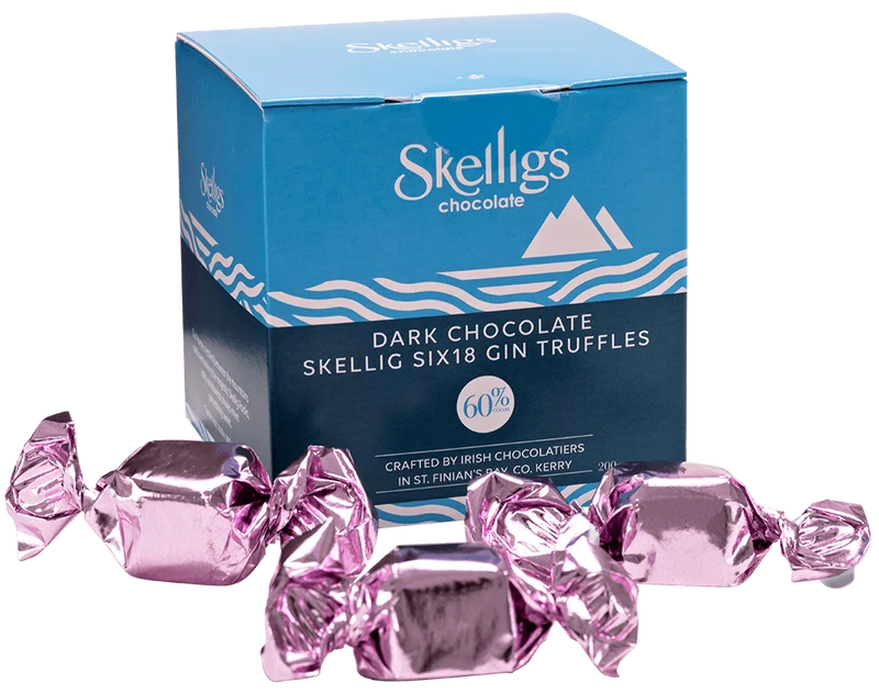 Skellig Dark Chocolate Skelligs Six18 Gin Truffle