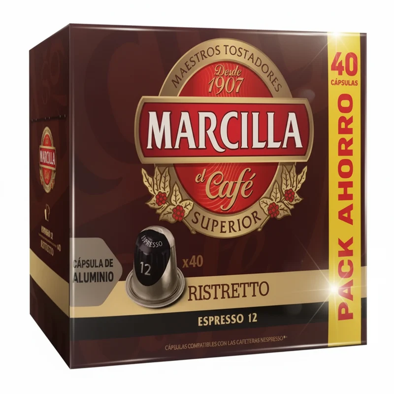Marcilla Ristretto Coffee Capsules 40 Pack