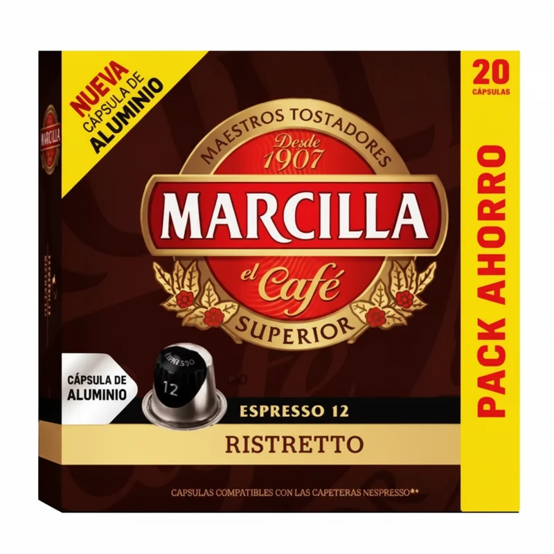 Marcilla Ristretto Coffee Capsules 20 Pack