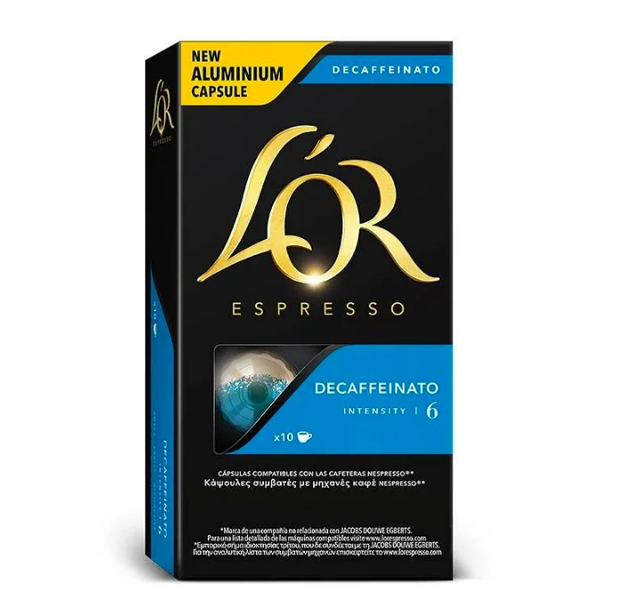 L'OR Espresso Decaffeinato Capsules for Nespresso 10 Pack