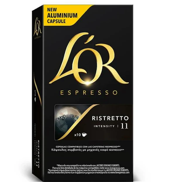 L'OR Espresso Ristretto Coffee Capsules 10 Pack
