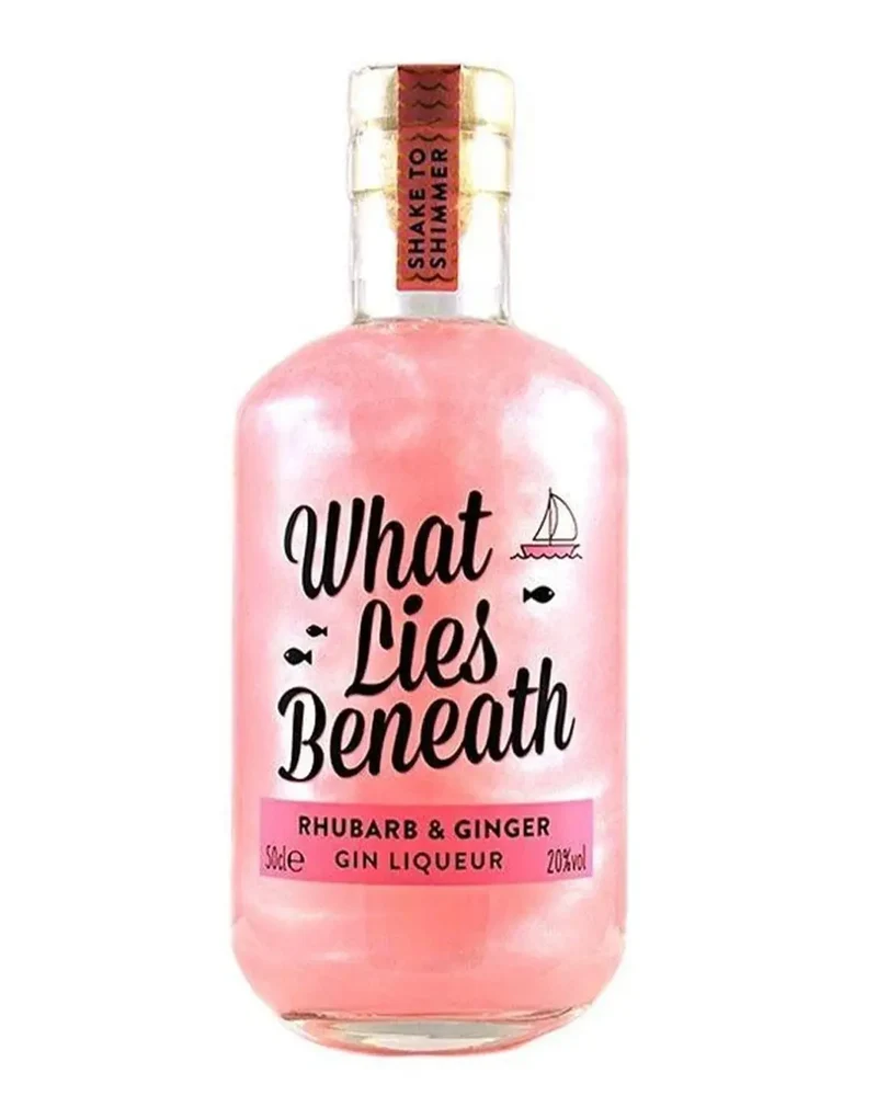 What Lies Beneath Rhubarb & Ginger Shimmer Gin Liqueurs, 50 cl