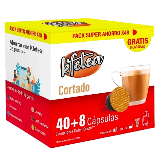 Kfetea Cortado 48 Capsules for Dolce Gusto