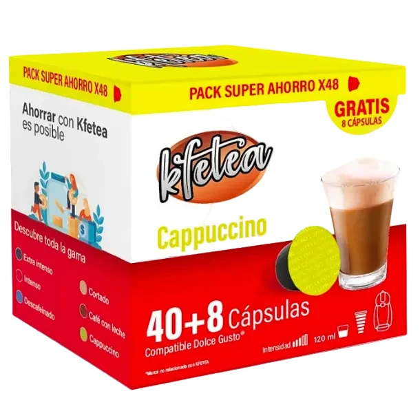 Kfetea Cappuccino 48 Capsules for Dolce Gusto