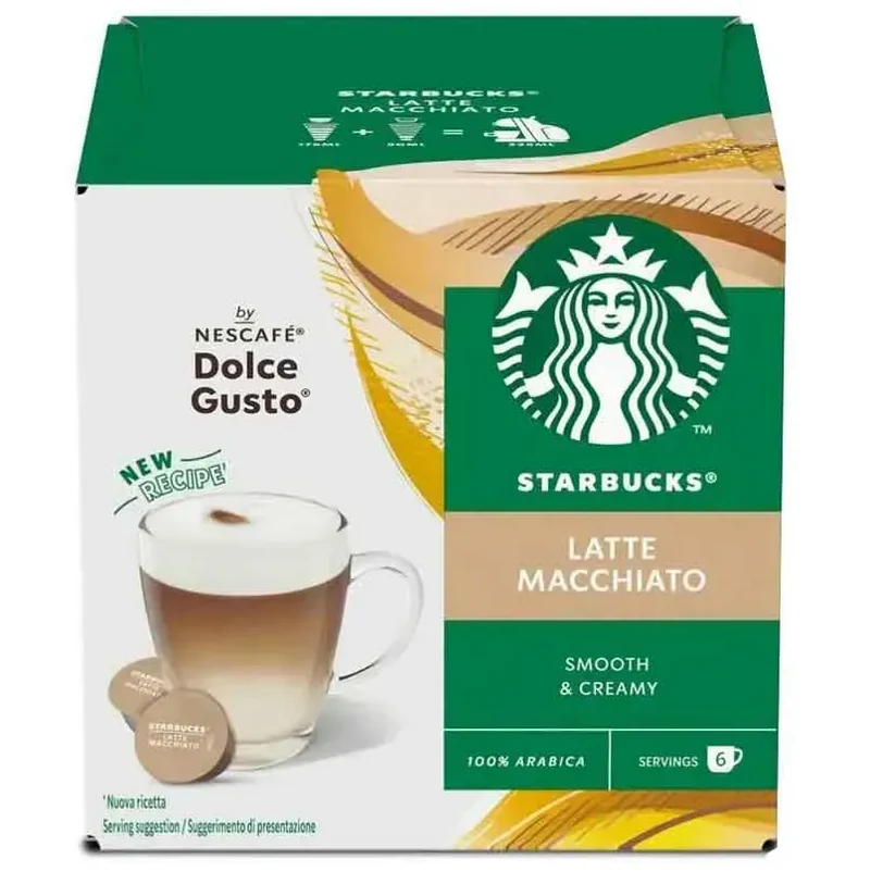 Starbucks Latte Macchiato by Nescafé Dolce Gusto 12 Capsules