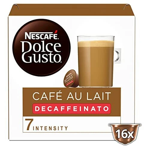 Nescafé Dolce Gusto Café con Leche Decaffeinated Coffee Capsules 16 Pack