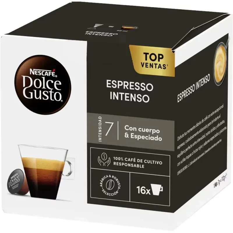Nescafé Dolce Gusto Espresso Intenso Coffee Capsules 16 Pack